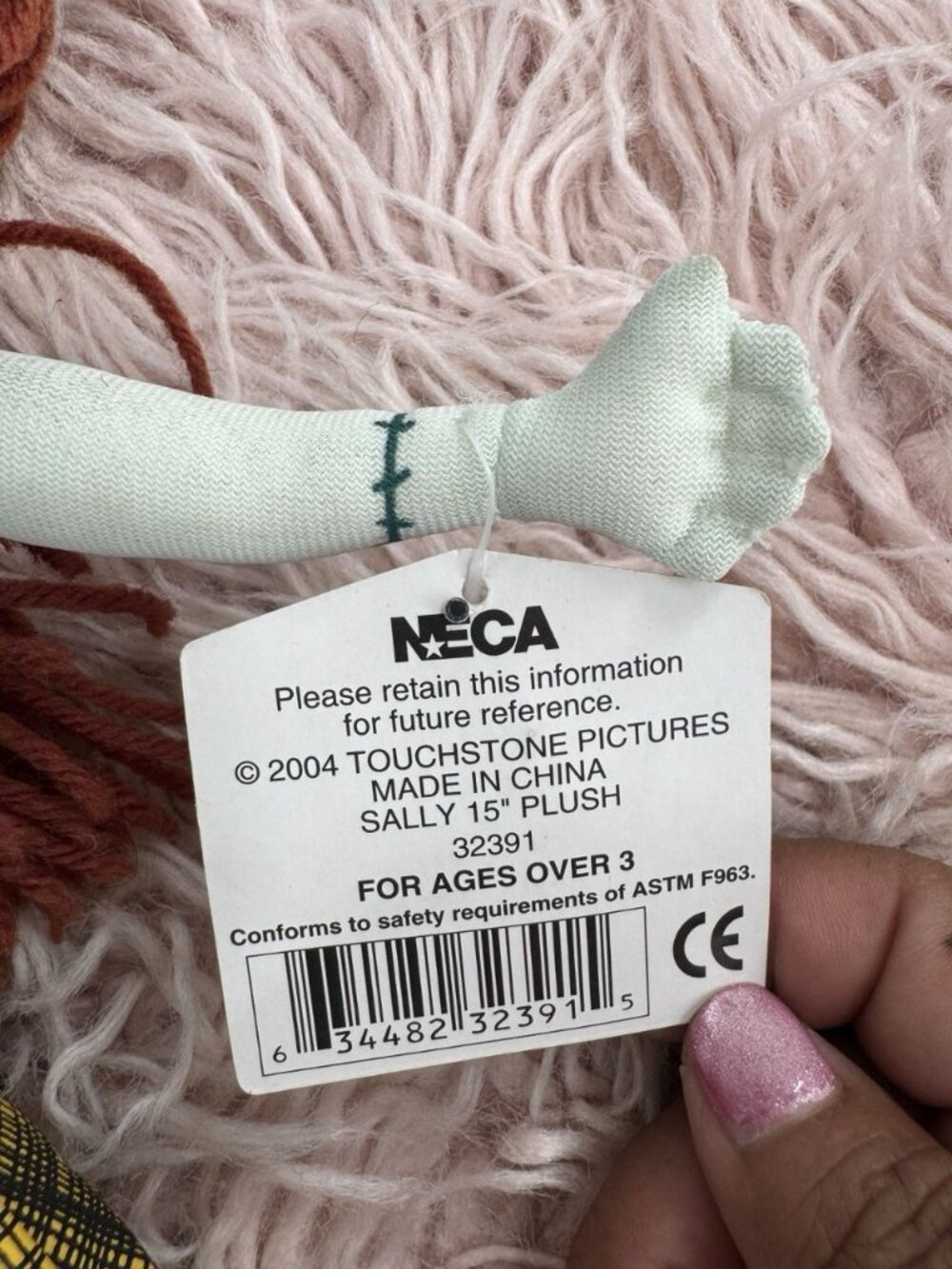 RARE 2004 NECA Jack Skellington and Sally Plush dolls Nightmare Before Christmas - Picture 11 of 16